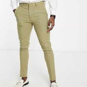 ASOS DESIGN - Skinny Wool Mix Pants